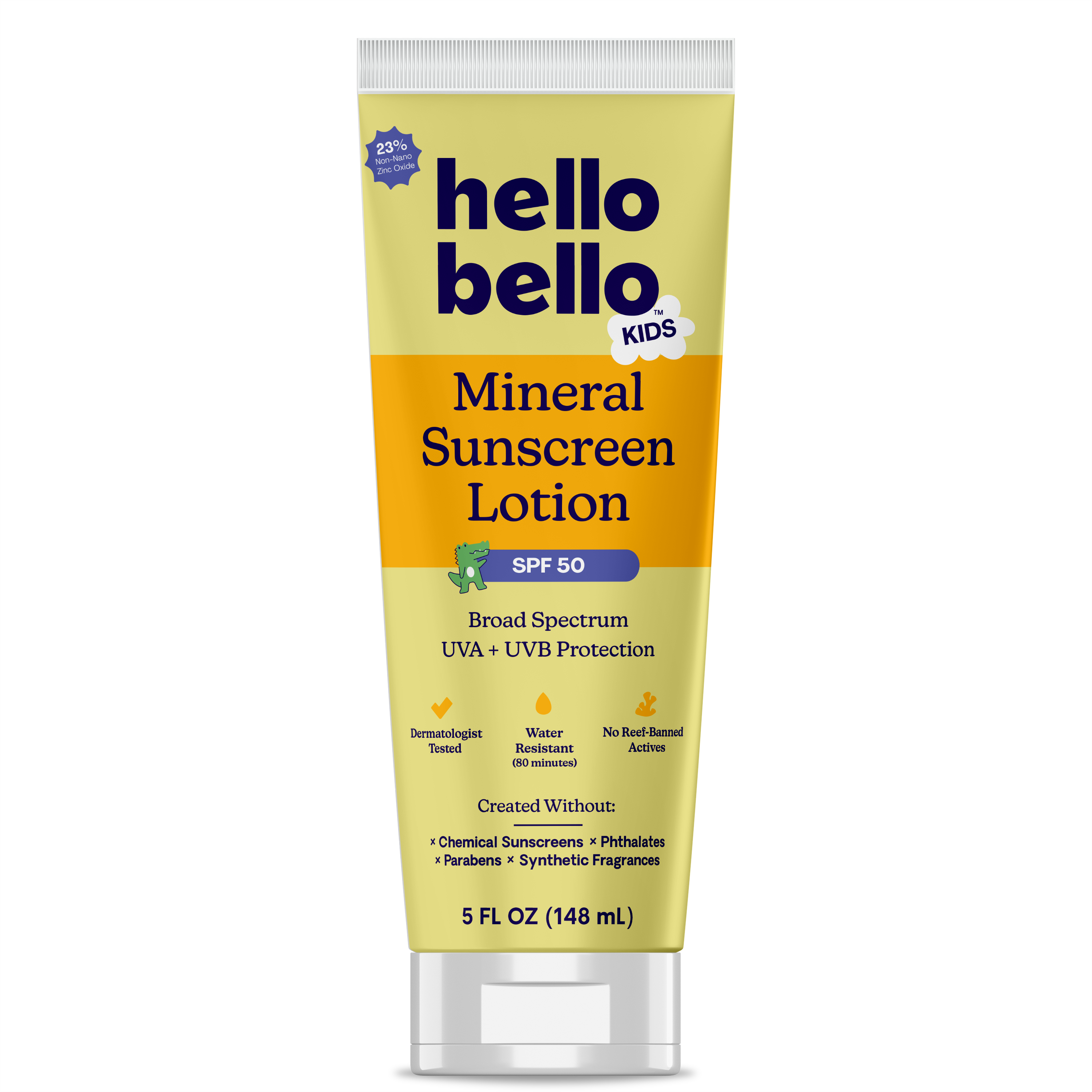 Hello Bello Kids Mineral Sunscreen Lotion SPF 50, 5 fl oz lotion
